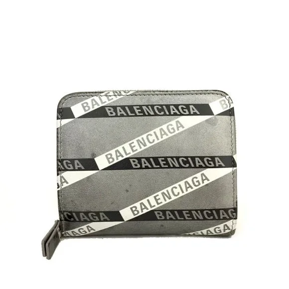 Balenciaga | Bags | Balenciaga Everyday Logo Leather Bifold Wallet 